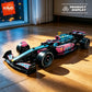 KAVOWORLD 1:8 Pink-blue Formula Racing Car Building Block Kit 1768pcs Technical Mechanical Racing Bricks Set DIY Construction Vehicle Toy with Steerable Wheels Openable Cockpit Simulated Engine for Home Office Display Christm