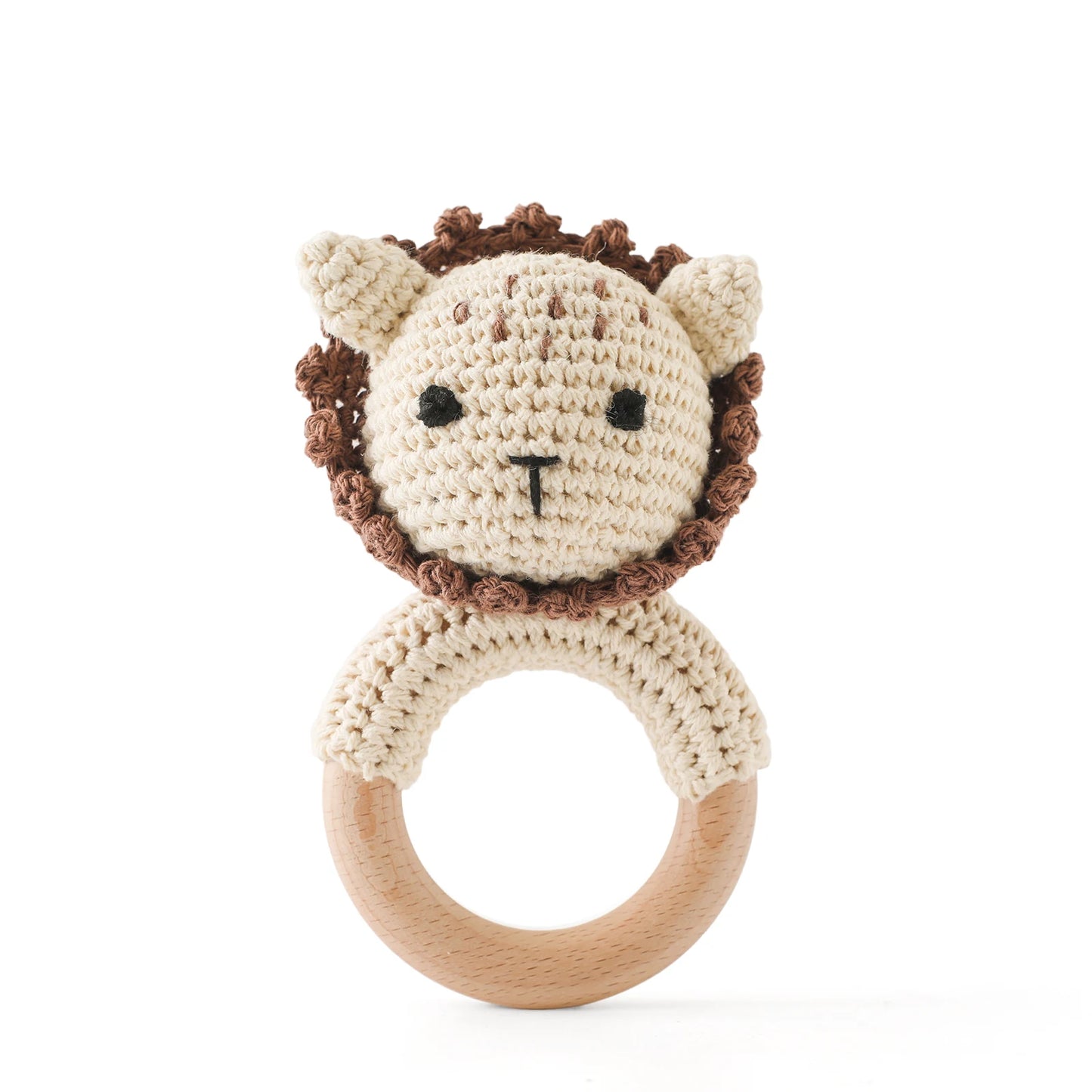 Baby Toys Crochet Animal Rattle Cartoon Music Rattle Toys for Baby Kawaii Teether Rattle Baby Toy 0 12 Months Montessori Toys
