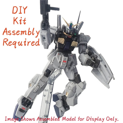 Gray White Black Gold Sci-Fi Humanoid Mecha DIY Assembly Kit, Full Movable Joint Robot Model Ornament with Display Stand