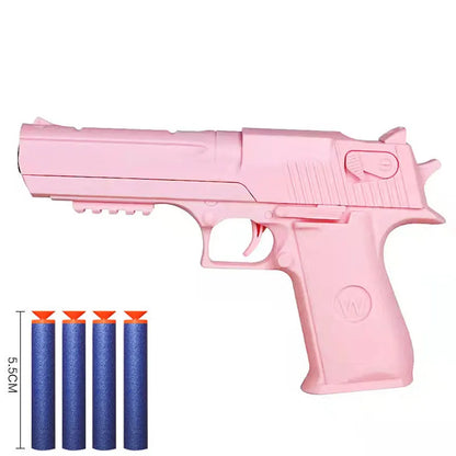 Children Toy Guns Plastic Pistol Manual Handgun Toy Foam Dart Blaster Shooting Model Launcher For Boys Girls Outdoor Games