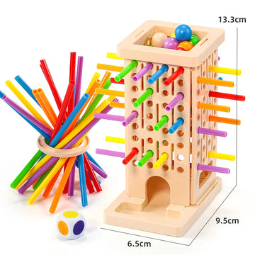 Parent Child Interactive Wooden Stick Children's Two Person Battle Spatial Thinking Training Puzzle Toy