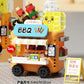NEW DIY Coffee Car Buns Food Truck Ice Cream Store Flower Street View Building Blocks Kit Bricks Model Toy
