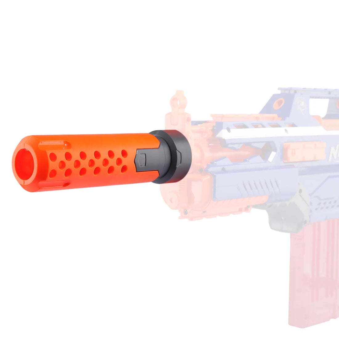 1Pcs Toys Muffler Accessories Modified Front Tube Decoration for Nerf Orange Grey for Nerf Gun Accessory