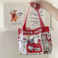 Sanrio KT Cute Cartoon Transparent PVC Makeup Bag Large Capacity Portable Handbag Style Cosmetic Storage Pouch Storage Bag