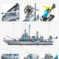65CM Super Large Navy Warship Building Blocks Army Ship Model 6 in 1 Multi Shape Building Blocks Toy Set for Boys Toys