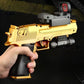 WHContinuous Fire Toy Gun Desert Eagle Mechanical Pistol Shell Ejection Decompression Toy Empty Hanging Soft Bullet Toy Gun Gift