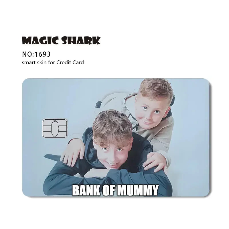 100% New Arrival Conch Money Bow Anime Speend or Save Meme Credit Card Film Debit Card Sticker Skin