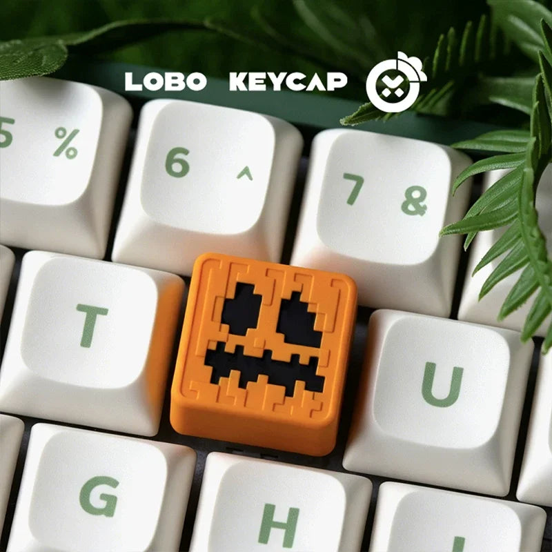 Square Shape My World Series Pixel Style Personalized Mechanical Keyboard Diy Decoration Keycap Game Periphery Custom Edition