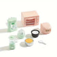 1:12 Scale Dollhouse Kitchen Accessories Set, Realistic Microwave & Rice Cooker Miniatures, Pretend Play Food Maker Toy
