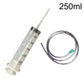 100/300/550ml Large Capacity Syringes Oil Pump With 1m Hose Pet Feeding Measuring Pump Hydroponics Nutrient Big Syringe