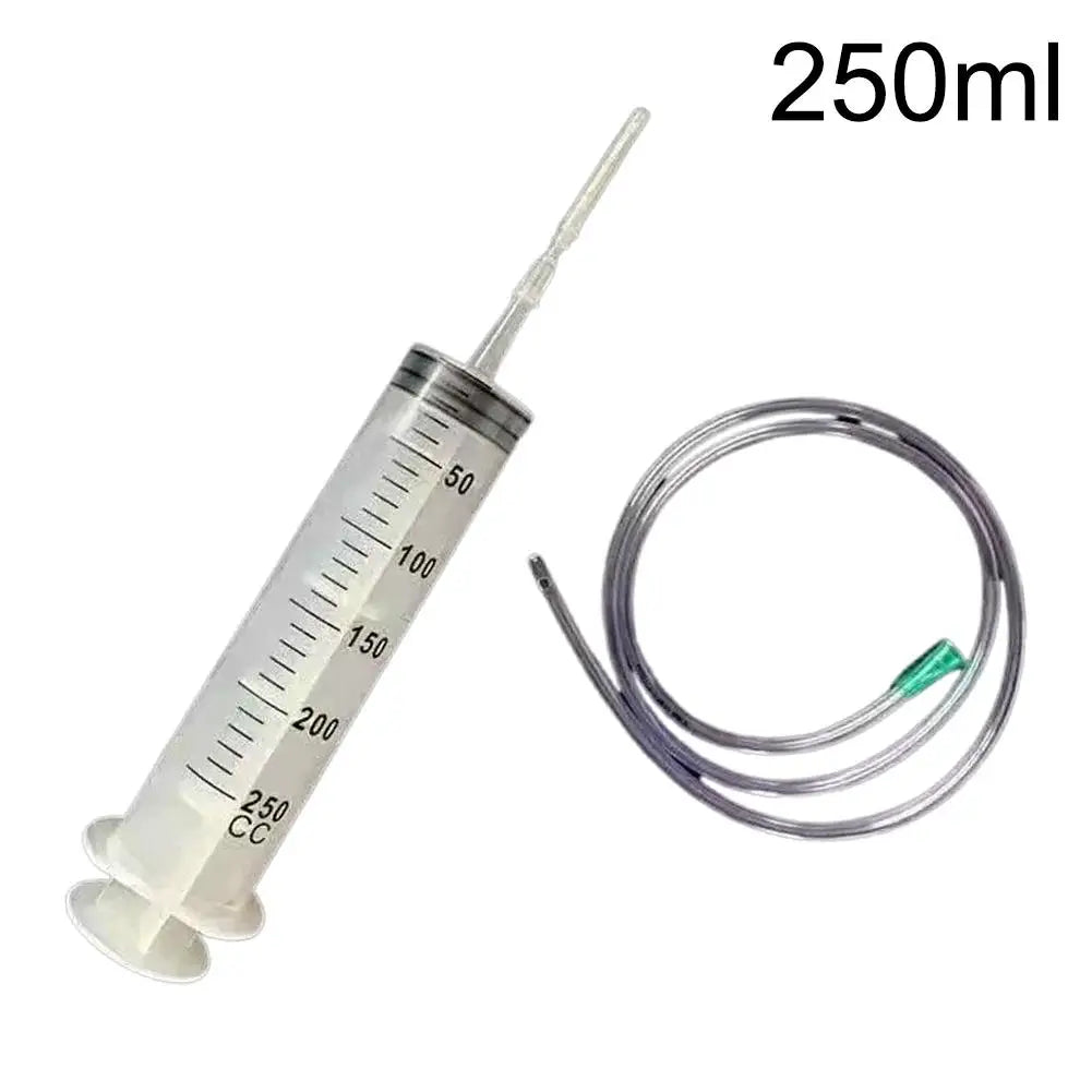100/300/550ml Large Capacity Syringes Oil Pump With 1m Hose Pet Feeding Measuring Pump Hydroponics Nutrient Big Syringe