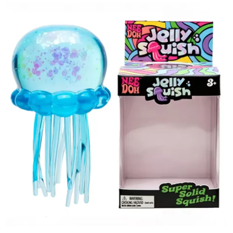 Jellyfish Maltose Squishy Toy Soft Squeeze Cute Jelly Fish Anti Stress Relief Relax Fidget Ball Fun Toy for Friends Gifts
