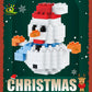 HUIQIBAO Children Mini Christmas Tree Santa Claus Model Micro Bricks Building Block DIY Snowman Elk Bricks Toys for Adult Gift