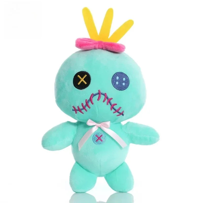 15/22cm Scrump Plush Toys Pendant Cartoon Lilo and Stitch Plush Toys Soft Stuffed Kawaii Green Doll Xmas Gift For Boys