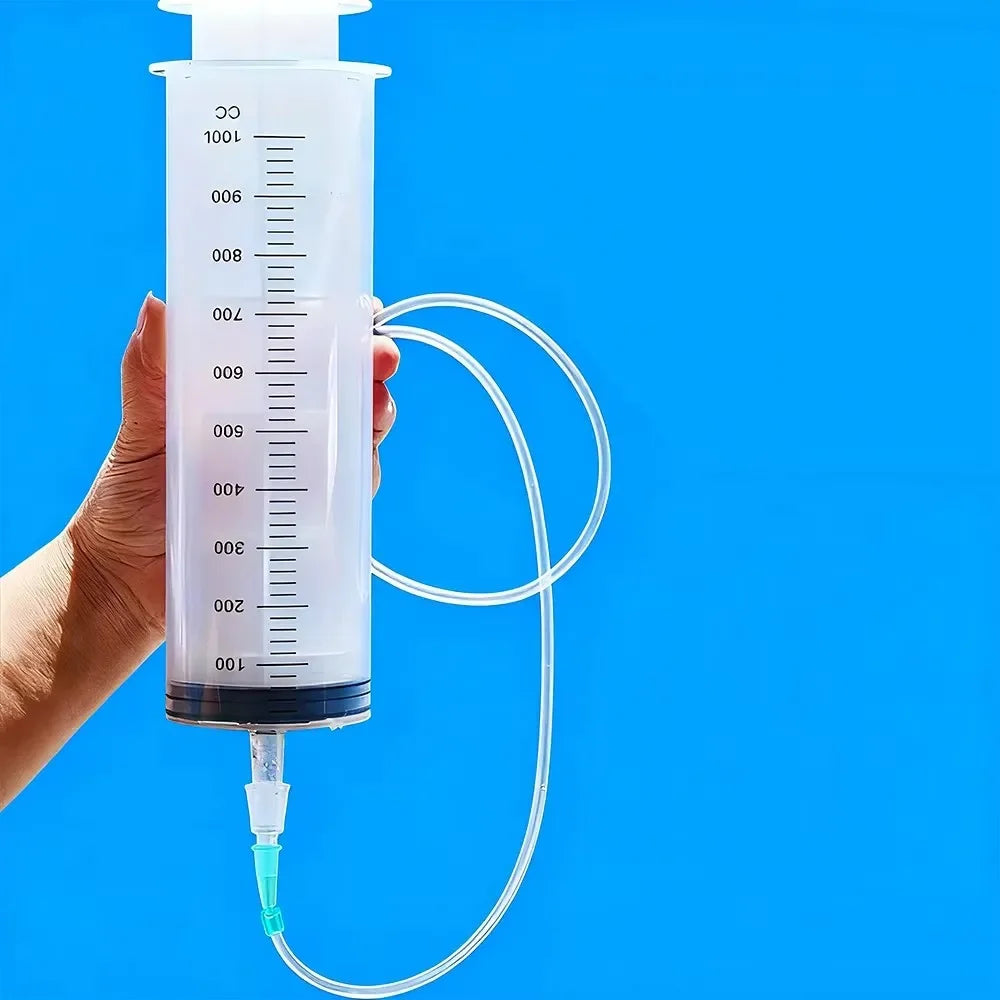 Large Capacity Plastic Oil Extractor Syringe 100-1000ml Multi-use for Car Oil Lab Glue Pet Veterinary Watering