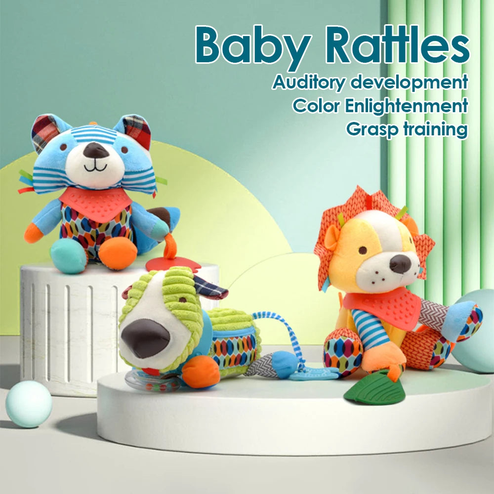 1pcs Baby Toys Kawaii Soft Plush Dolls Animal Strollers Pendant Toys for Newborn Boys Girls Toddler Birthday Gift