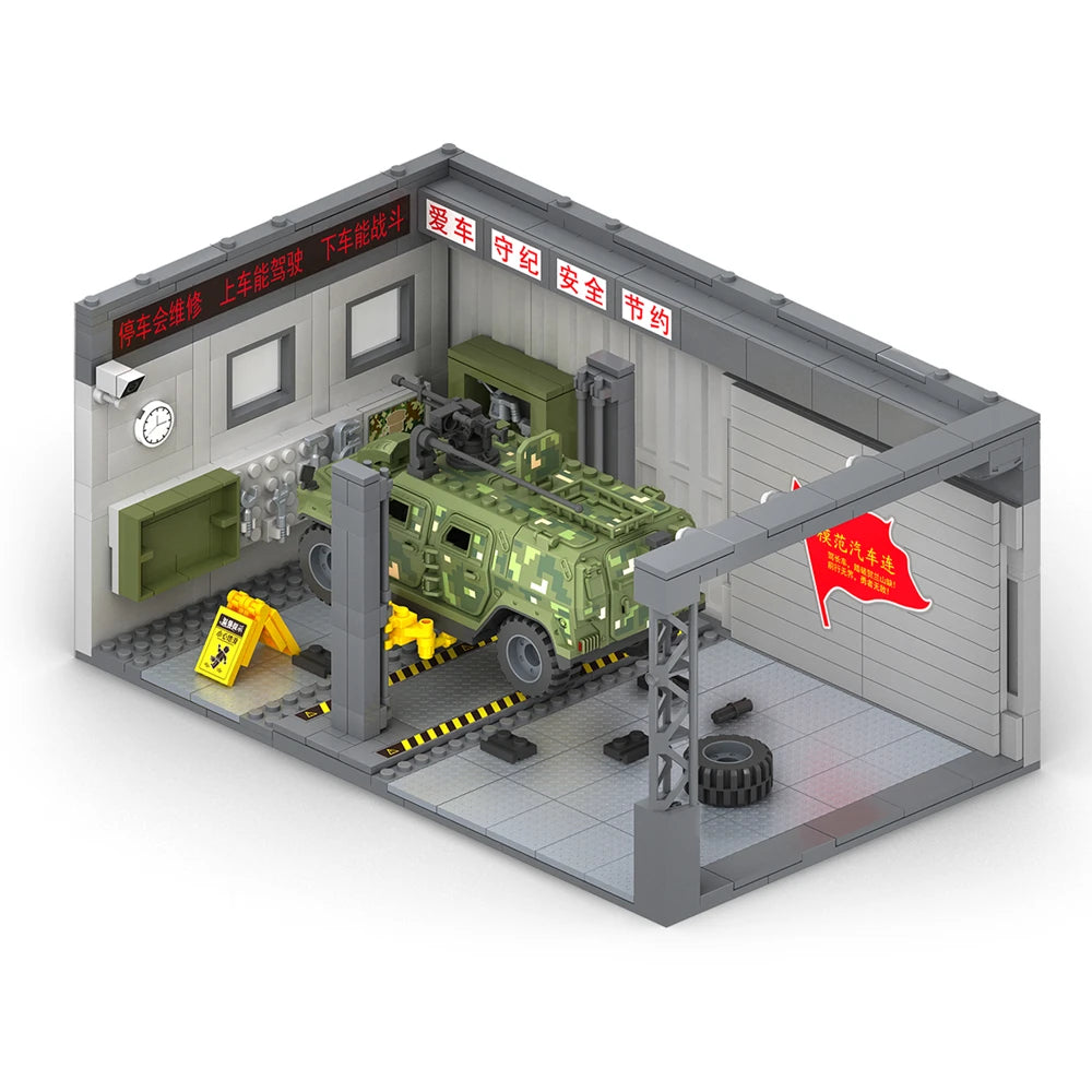World War Army Military Soldiers Police SWAT Armored Vehicle Model Building Blocks Bricks Children's Toys Gift ﻿