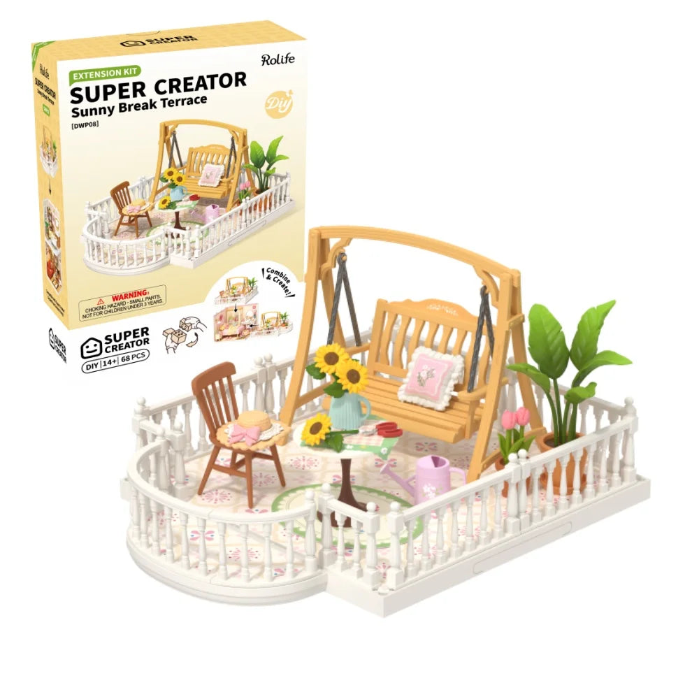 Rolife DIY Miniature Dollhouse Kit with Accessories Model Supply Store Kit with LED to Build Decent Birthday Gift