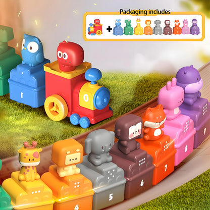 Children Electric Track Train Toy Steam Rail Car with Light&Music Mini Engineering Car Set Kids Puzzle Boy Toys Xmas Gifts