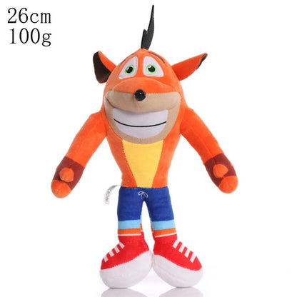 26cm New Arrival Anime Crash Bandicoot Plush Toys Cartoon Animal Aku Aku Crash Soft Stuffed Plush Dolls for Kids Christmas Gifts