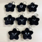 MARK DoYoung HAECHAN TAEYONG Keychain Black Luminous Pentagonal Heart Shaped Plush Pendant Suitable for Fan Gifts