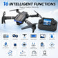 Foldable RC Drone 4K HD Dual Camera 90° Adjustable 120° Wide Angle 50X Zoom Altitude Hold 2.4G 100M Remote FPV Quadcopter