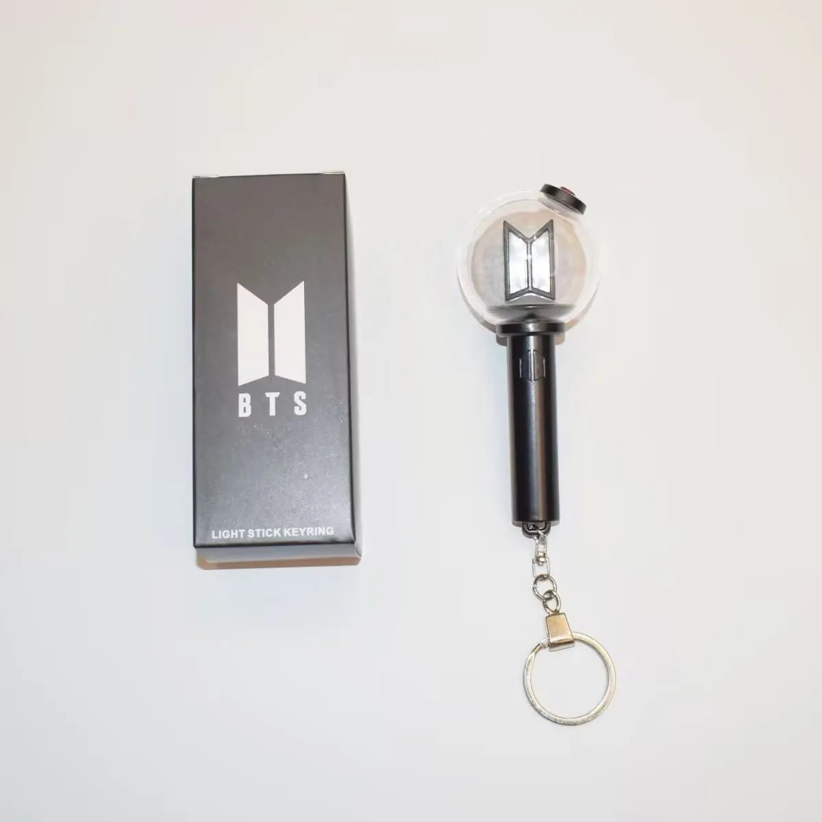 In Stock Mini Kpop Army Ver 4 Lightstick Light Up Glowing Pendant Keychain Keyring For Fans Concert Portable Decoration Gifts