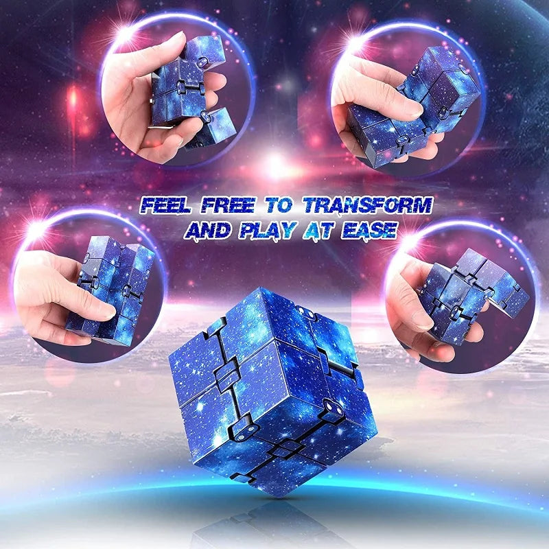 ~~Infinity Cube Flip Adhd Toys Anxiety Toy Fingertips for Game Puzzle Antistress Magic Finger Fidget Autism Hand Gifts Children