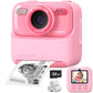 Kids Instant Print Camera Color Auto Photo Output  Cartoon Portable Design Perfect Parent Child Birthday Gift