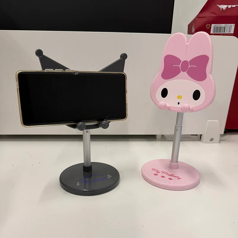 Cute Melody adjustable desktop phone ipad stand multi angle lazy holder portable desk support for watching drama online class