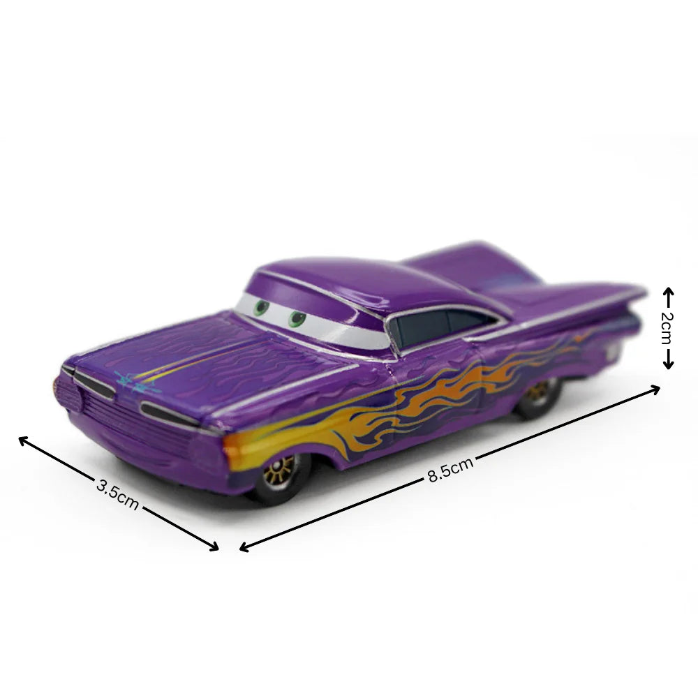 2026 New Pixar Cars Lightning McQueen Fillmore 4-10CM 1:55 Metal Model Racing Car Toys Christmas Birthday NEWYEAR Gift