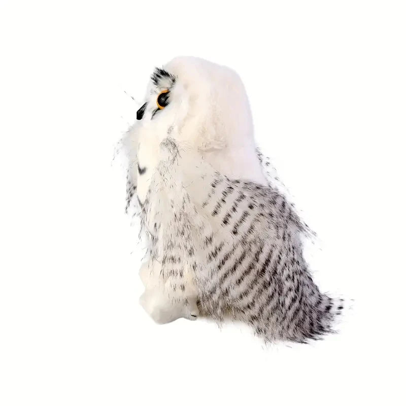 20cm/7.87inch Cute Snowy Owl Stuffed Animal Plush, Brave Boy's And Girl's Room Owls Plush Decor, Kids Gifts For Children Toys