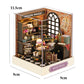 Wooden Miniature Doll House DIY Handmade Assembly Model Building Kit With Dust Cover 3D Puzzle Toys Birthday Gifts Dollhouse