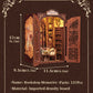 CUTEBEE DIY Book Nook Kit Miniature Dollhouse with Light Wooden Bookshelf Insert Retro Booknook Decor for Gifts Bookshop Series