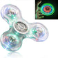 LED Colorful Light Fidget Spinner Transparent Luminous Hand Spinner Fingertip Gyroscope Finger Stress Relief Toys Gifts