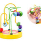 Colorful Wooden Roller Coaster Educational Circle Toy For Preschool Learning Bead Maze Toy Perfect Gift For Young Children