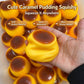 DIY Caramel Pudding Building Blocks Squishy Toy Wet Soft Handfeel Squeaky Sensory Stress Relief Fidget Toy Crunchy Decompression Vent Plaything Perfect Gift for Halloween Christmas Thanksgiving Valentine Birthday Party Favors