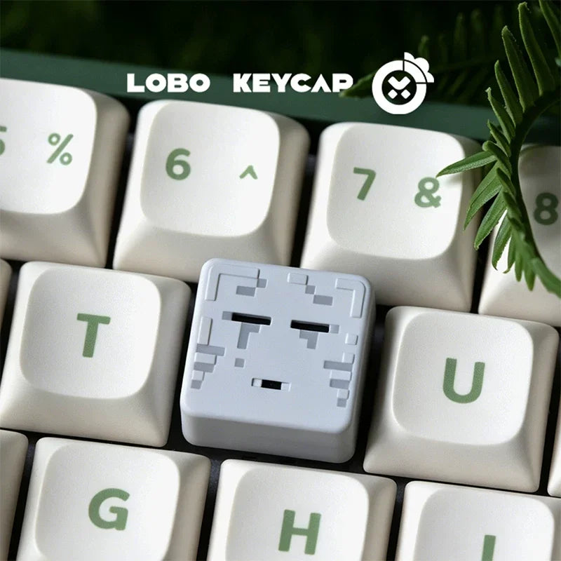 Square Shape My World Series Pixel Style Personalized Mechanical Keyboard Diy Decoration Keycap Game Periphery Custom Edition