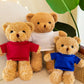 30cm Cute Wearing Sweater Teddy Bear Plush Toy Adorable Stuffed Animal with Soft Teddy Bear Plush Toy Adorable Stuffed Animal