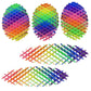 Funny 3D Decompression Elastic Mesh Toys Solid Printed Radish Decompression Healing Toys Stretch Anti Stress Small Toy Ornaments