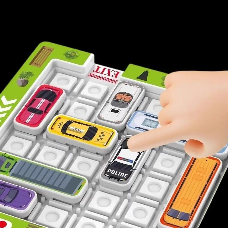 1 Set Parking Lot With Moving Vehicles And Maze Toys Children's Educational Puzzle Game For Logical Thinking And Concentration