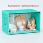 Simulation kitchen Toys 1 12 Scale Dollhouse Furniture Container Miniature Bathroom Bedroom Living Room Scene Decoration