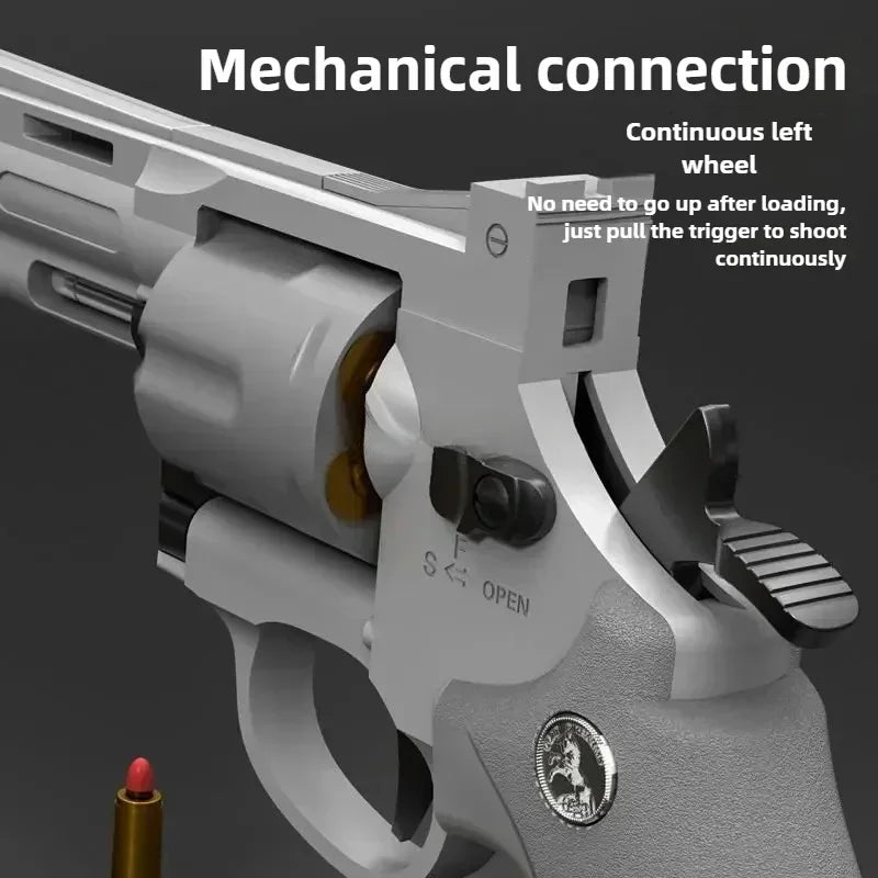 PP ZP5 357 Revolver Launcher Pistol EVA Soft Dart Bullet Toy Gun Airsoft CS Outdoor Shooting Game Weapon Kids Adult Gift