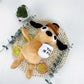 25cm This Is Fine Meme Coffee Dog Plush Toy Soft Stuffed Doll Stuffed Plush Animals Kids Toy Gift for Children Boy Birthday