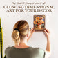 ROKR Wooden Flower Golden Sunflower Building Sets for Adult with Lights TH002, Van Gogh Wall Art Crafts, Painting Frame Room Decor, Valentine's Day/Anniversary/Birthday Gifts for Women, 266PCS