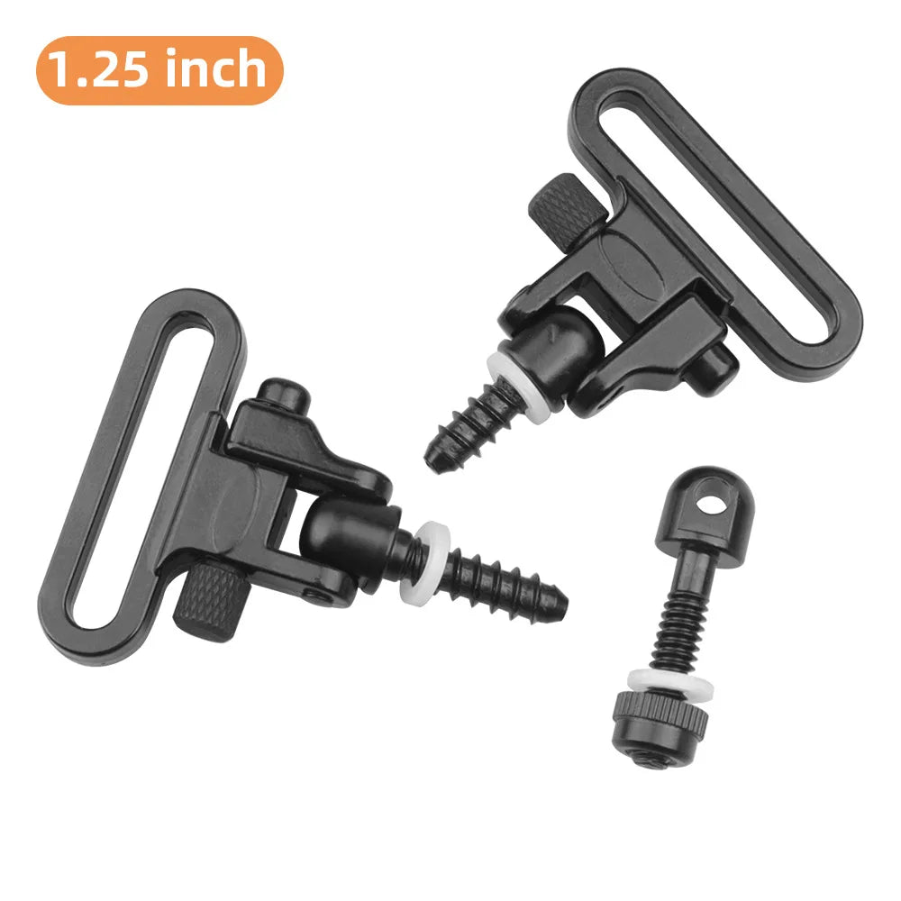 Tactical 1.25" QD Sling Swivel Mount Adapter Quick Detach 300lb Sling Swivel Clips Attachment Toy Gun Accessories