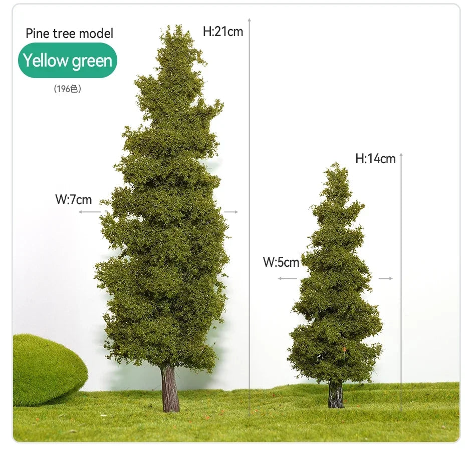 14/21cm Model Train Layout Wire Tree Model Simulation Tree Military Sand Table Material Handmade Diy Landscape Model Tree