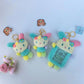 Usahana Cartoon Plush Bag Pendant Card Bag Card Set Doll Rabbit Pendant Keychain Animation Periphery Birthday Gift for Girls