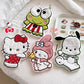 Kawaii Hallokitty & My Melody Hanging Hand Towel, Cartoon Hand Towel Water-Absorbent Coral Fleece Kitchen Bathroom Towel Gifts