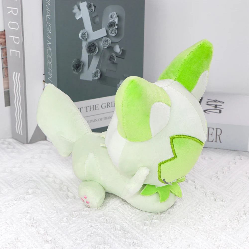 Sleeping  Pokemon Plush Gengar Charizard Sylveon Sprigatito Pamo Fuecoco Stuffed Doll Peluche Toy Gift 18-27cm Length